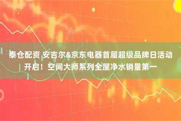 泰仓配资 安吉尔&京东电器首届超级品牌日活动开启！空间大师系列全屋净水销量第一